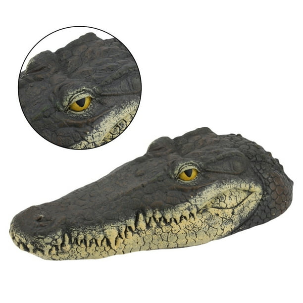 Simulated Alligator Floating Crocodile Head Swimming Pool Pond Garden Ornament